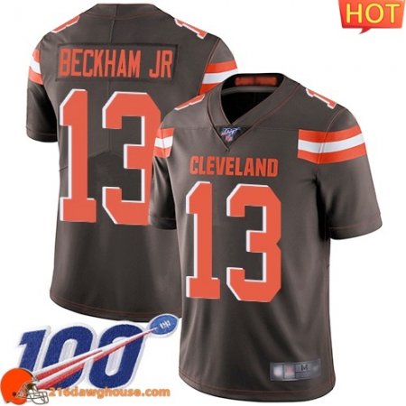 Precious Valuable Irresistible Comfortable Amazing Superb Cleveland #13 Odell Beckham JrColor Men Stitched 100th Season Vapor Limited match day jersey Men